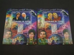 Tchad, lote com 2 blocos com selos de 2013, tema Astronáutica. MINT