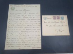 Brasil, fantastico envelope com carta em papel timbrado da Academia Brasileira de letras" datado 3 de Abril de 1944 endereçada ao Imortal Aloysio de Castro, assinada pelo Imortal Afrânio Peixoto. Excelente estado! Raro item! Afrânio foi indicado para o prêmio Nobel da Paz nos anos de 1935/ 37 e 38. foi ocupante da cadeira nº 7. Item imperdível!!!