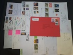 Canadá/EUA, lote com 11 envelopes circulados para o Brasil, todos com selos