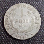 Brasil, moeda de prata de 2000 réis, 1930