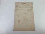 Brasil Império, documento de Importação (Alfandegário) datado 20/08/1883  com estampilha de 200 réis, D. Pedro II. Excelente estado de conservação!