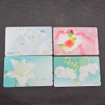 Japão, lote com 4 cartões de telefone "FLORES"