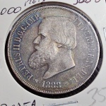 Brasil Império, moeda de prata de 2000 réis, 1888