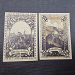 Alemanha Reich, lote com 2 NOTGELD da mesma série