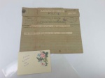 Brasil, telegrama datado Dez 1910, enviado pelo famoso pintor acadêmico "Baptista da Costa", , com carimbo de "Radio". a bordo do paquete nacional, na Bahia. Raro documento para estudiosos. Excelente estado!