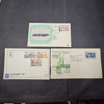 Israel, lote com 3 FDC's, déc 50. Muito procurados!