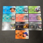 Brasil, lote com 10 cartões de telefone "Ayrton Senna", diferentes!