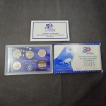 EUA, estojo de luxo em acrílico com as moedas de quarter dollar PROOF, estados da Califórnia, Minesota, Oregon, Kansas e West Virgina, 2009. Acompanha certificado!
