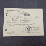 Alemanha III Reich, documento do ano da II Guerra Mundial, já no III Reich, "Certificado de Voluntário" OBS: O item não Promove ou glorifica a violência da intolerância racial ou religiosa. Está à venda apenas para fins de preservação da memória histórica. A Casa de Leilões não faz apologia a quaisquer movimentos políticos ou ideológicos, bem como repudia qualquer ideologia de cunho racista.