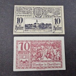 Áustria, lote com 2 NOTGELD diferentes