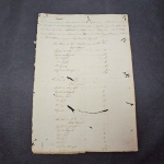 Brasil Colônia, documento datado 15 de Outubro de 1807, sobre os navios da Real Armada, determinando o número de tripulação, quantidade de navios por tipos. Assinado pelo Visconde de Amaralina. No estado com ataque de insetos sem prejudicar o conteúdo. Belas marcas d'água!