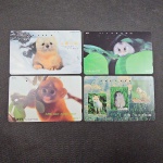 Japão, lote com 4 cartões de telefone "FAUNA"