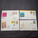 Alemanha, lote com 4 FDC's de 1º voo da LUFTHANSA, todos com CBC's. Alguns PF's