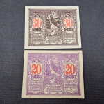 Alemanha Reich, lote com 2 NOTGELD da mesma série