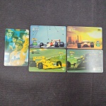 Brasil, lote com 5 cartões telefônicos diferentes "Ayrton Senna"