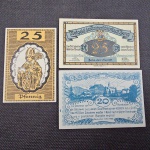 Áustria, lote com 3 NOTGELD diferentes