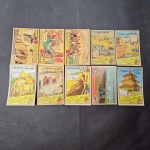 Brasil, lote com 10 estampas EUCALOL diferentes