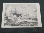França, postal déc 10, I Guerra Mundial, `BATALHA NAVAL`. Qualidade extra europeia! (Cod 4EA)