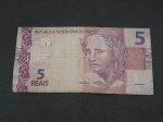 Brasil, cédula de 5 reais, série CJ,BC