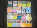 Colecionismo, lote com 20 cartelas de POKEMON, diferentes, série "RAIO PRETO - FOGO BRANCO", impecáveis, sem manuseio