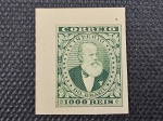Brasil Império, ensaio COTTEN na cor verde, D. Pedro II