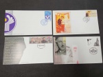 Armênia, lote com 4 FDC's com CBC's, déc 2000. Difíceis!