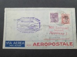 Brasil, envelope voado Graf Zeppelin em 1933 com belos carimbos do vôo, catálogo Sieger 220A. Selo Zeppelin RHM Z - 13. no verso flâmula alemã com o dirgível. Item de luxo, de exposição! Inperdível! (Cod 40EA)