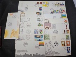 Brasil, lote com 18 FDC's diferentes, incluindo real
