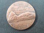 Brasil, belíssima medalha cunhada pela CASA DA MOEDA do Brasil em bronze, comemorativa dos 75 ANOS do Caminho Aéreo do Pão de Açúcar/1987. Acompanha o certificado e o estojo.
