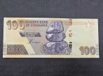 Zimbábwe, cédula de 100 dólares, flor de estampa