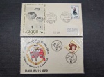 Espanha, lote com 2 FDC's déc 50/70