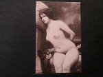 Cartão postal Art Nouveau déc. 10/20 mostrando Nu Feminino. Bom estado de conservação. Raro.