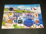 Tchad, bloco com selo de 2011, "Peixes". MINT