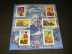França, pedras euro, bloco com selo de 2005, "Jules Verue - Les Voyages Extraordinaries". MINT. Facial de 4,8 euros