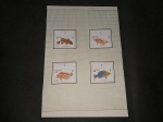 Hong Kong, série completa Yv 362/5, extraída de coleção clássica de fauna, tema `Peixes`. NSG