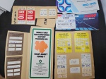 MEMORABILA da AVIAÇÃO/Brasil, lote com vários itens, sendo: 2 passagens aéreas da TAM (déc 90) com cartão de embarque, passagem da Rio Sul com recibo de emissão de bilhete, 4 etiquetas de bagagem da VARIG/CRUZEIRO de 1987, 2 cartões de embarque, folder da VARIG e 2 cartões de embarque mais duas etiquetas de bagagem da Rio Sul