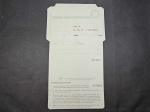 Brasil, inteiro postal/aerograma nacional de "Justificativa Eleitoral", pré franqueado. Difícil nesta qualidade!