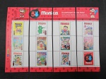 Brasil, folha de selos despersonalizados 2013, "MÔNICA 50 ANOS" . MINT. Valor de catálogo 1200 reais. (Cod IRS)
