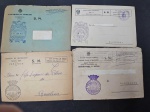 Espanha, lote com 4 cartas do Serviço Público (polícia), isentas de franquia com belos carimbos. Todos da déc 70. Imperdível!