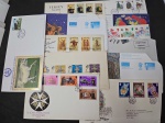 Inglaterra e Colônias (ex), lote com 12 itens incluindo aerogramas, inteiros postais, FDC's. Imperdível!