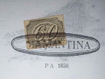 Brasil, selo inclinado de 60 réis, TIPO I, carimbo "DIAMANTINA", Paulo Ayres 1290, pág. 92.  impresso no papel do Olho de Boi! Raro!