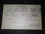 Suíça, carta utilizada por prisioneiro da II Guerra Mundial, circulado em 2-4-1917. Qualidade europeia. Isento de franquia por motivo humanitário. Imperdível!