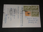 Dinamarca, cartão do navio "M.S. HOLEDERA", circulado em 1968 com carimbo "PAQUEBOT". Lindo!