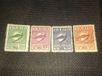 Brasil, lote com 4 selos falsos de época da `VARIG`, ex coleção CERUTTI. Imperdível!