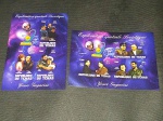 Tchad, lote com 2 blocos com selos tema Astronáutica, MINT. Sem picote