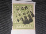 Brasil, selo para jornal de 20 réis com carimbo mudo 100% sobre o selo. Item de luxo!