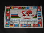 Bélgica, postal de radioamador com bandeiras de diversos países. Lindo!