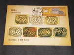 Brasil, máximo postal 2013, padrão real, com selo e CBC "Selos Inclinados"
