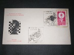 Brasil, FDC de 1969, com CBC's do "III TORNEIO DE XADREZ Inter-universitarial de Medicina". Lindo!