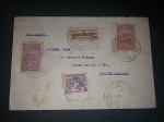 Brasil, envelope circulado para o Rio VIA Aérea com carimbo do Correio Aéreo de Recife/PE de 13/11/1934, franquia de selos aéreos mais carrapato. Envelope endereçado ao famoso comerciante filatélico J. Costa